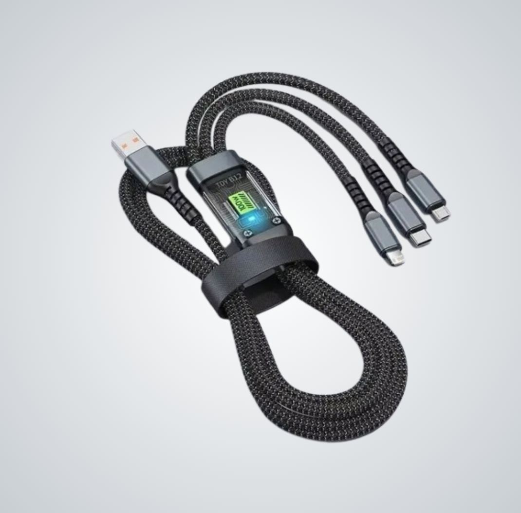 3-in-1 Transparent Fast Charging Cable