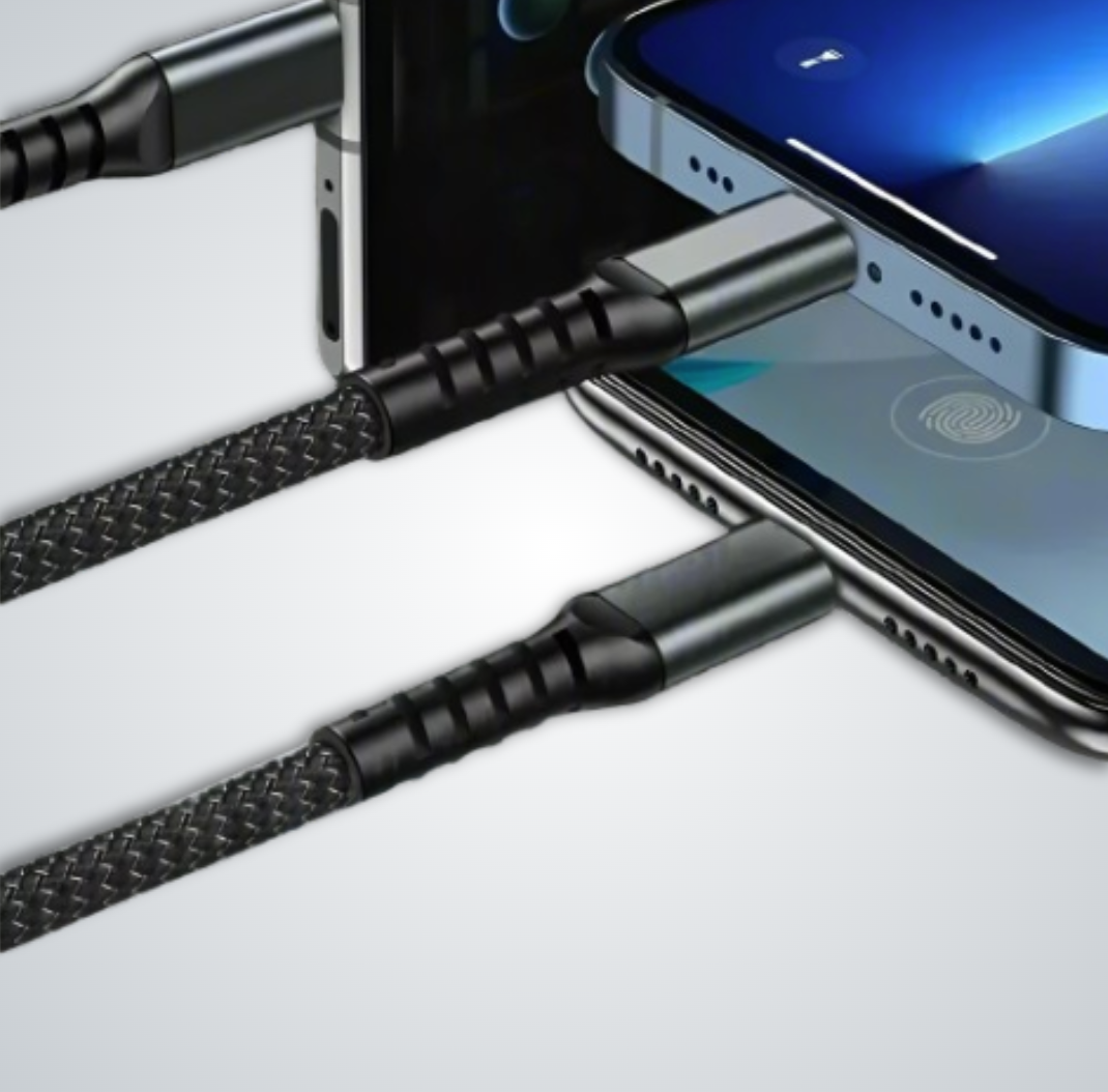 3-in-1 Transparent Fast Charging Cable